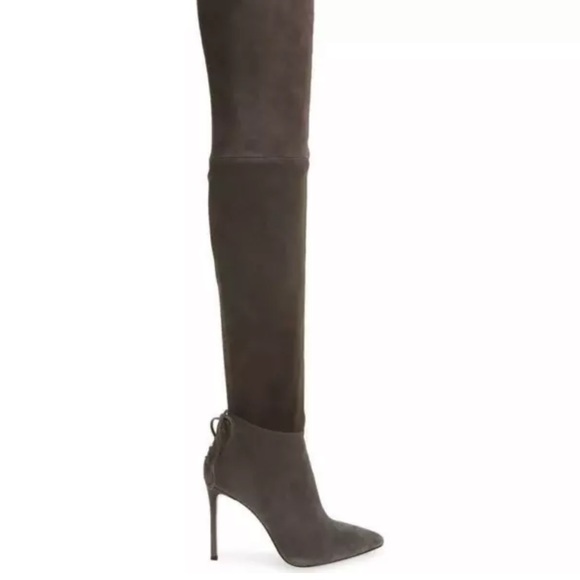 Pour La Victoire Caterina Suede Over the Knee Pointed Stiletto Boots Women’s 6 - Picture 2 of 9
